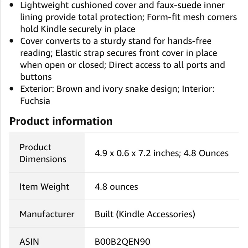 Built slim case cover for kindle fire HD 8.9” - Picture 2 of 12